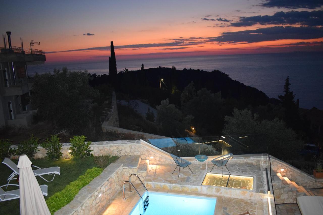 Villa Thetis With Private Pool Where The Sunsets Fade Away Áyios Nikítas Buitenkant foto
